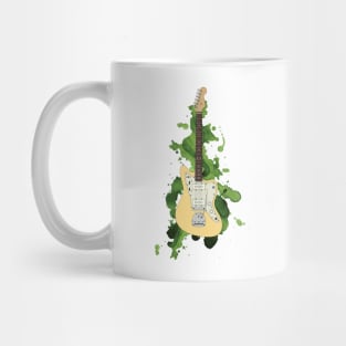 Offset Style Electric Guitar Buttercream Color Mug